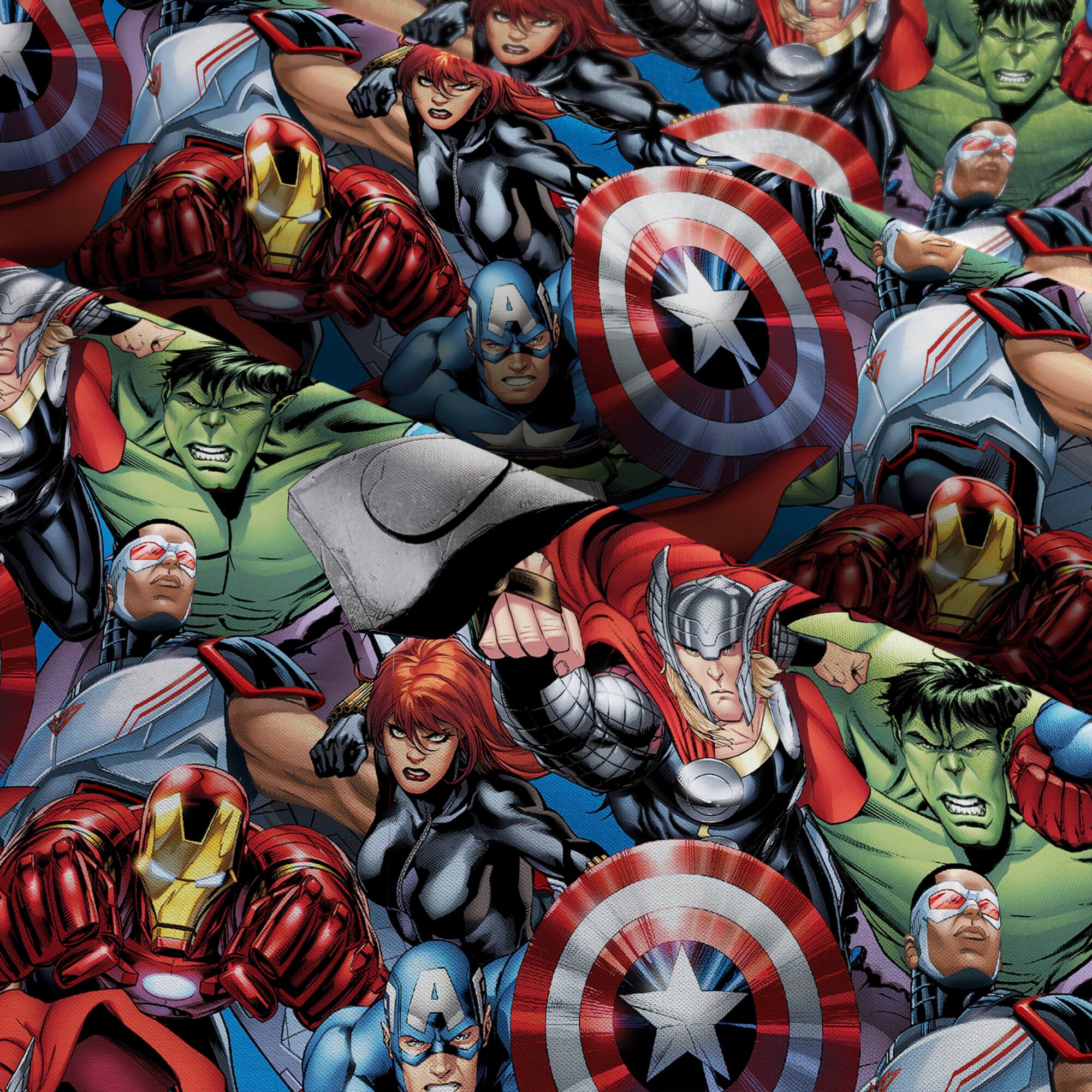 Marvel® Avengers Packed Cotton Fabric